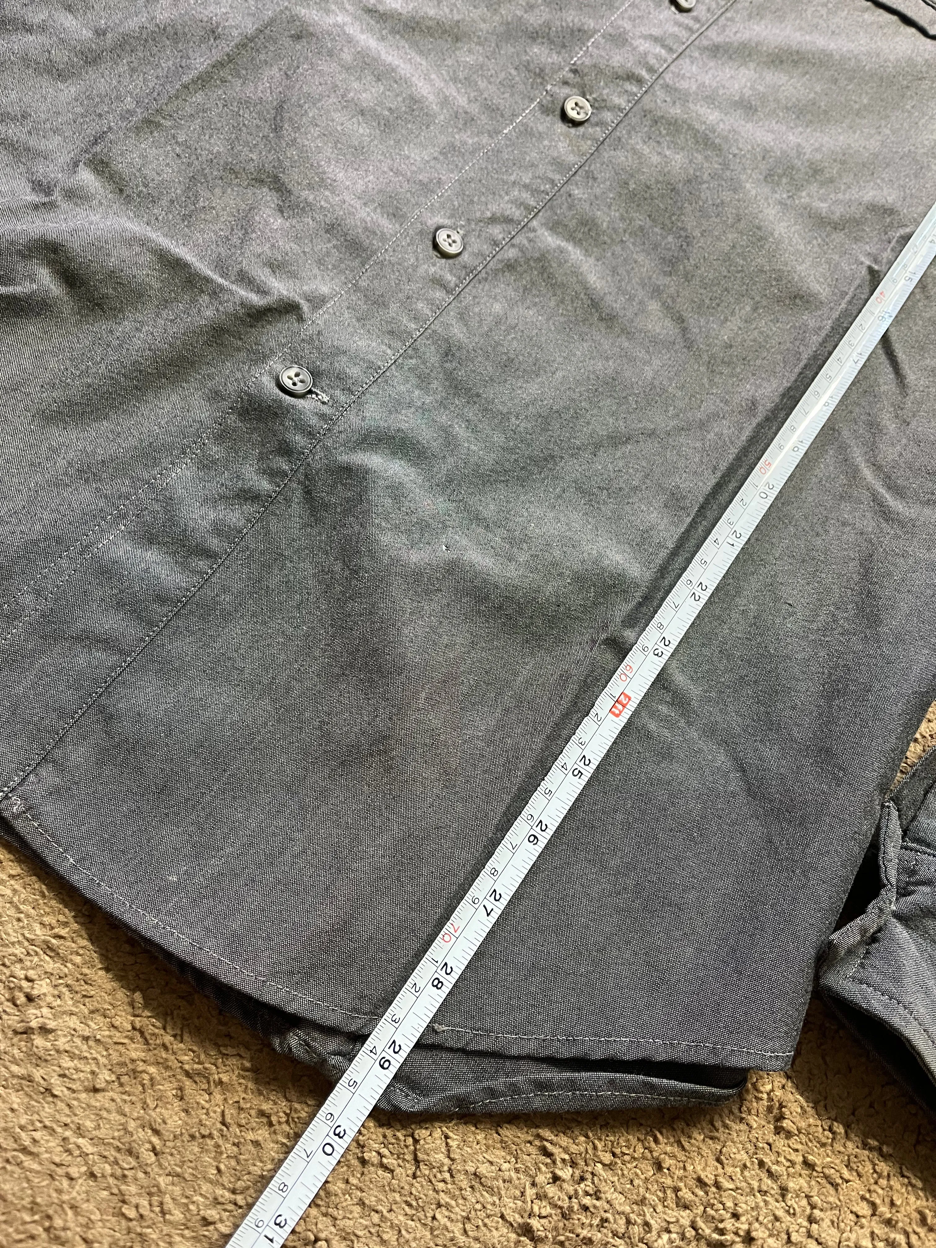 Outlier merino co pivot long sleeve shirt - gray medium