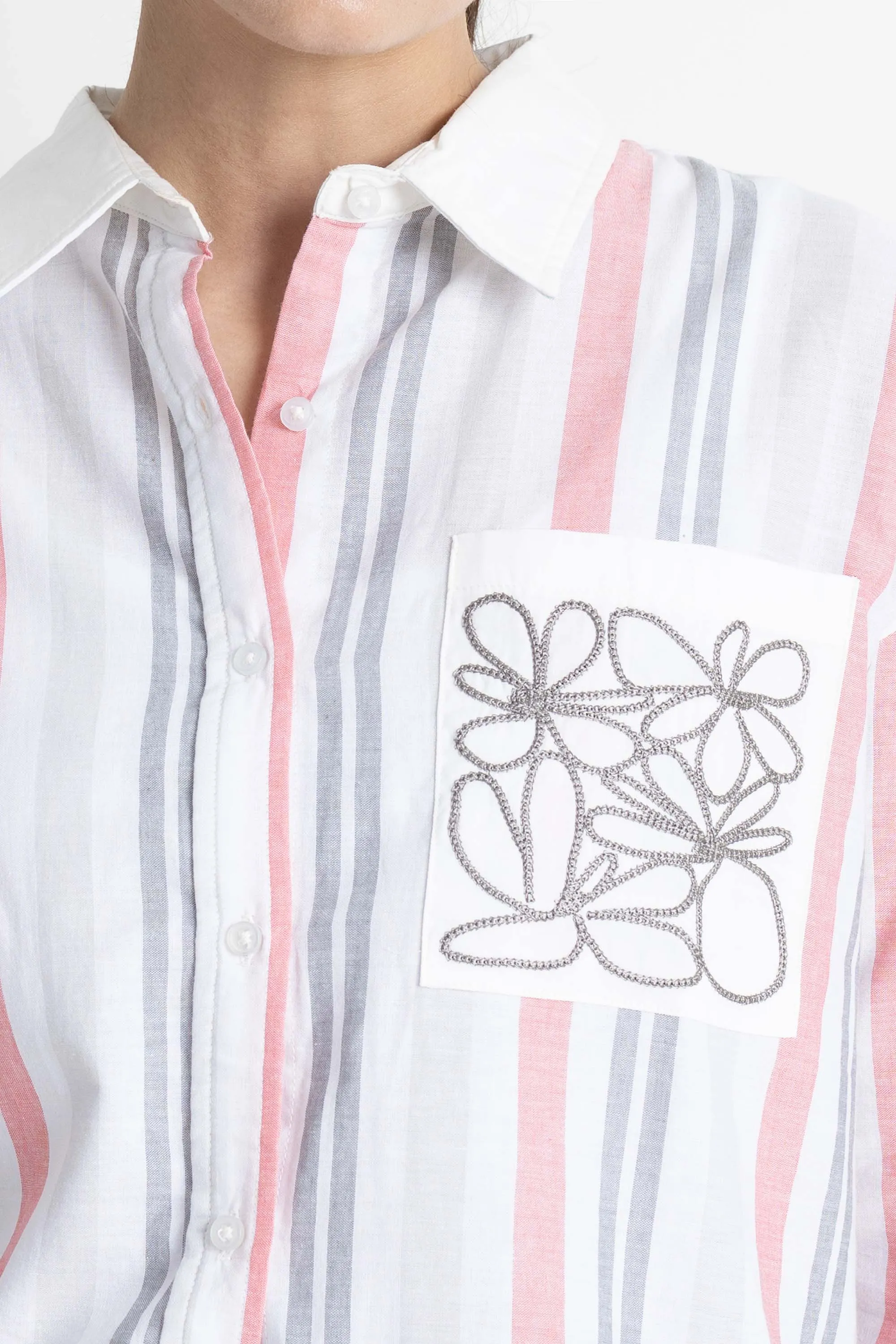 Oversized Striped Shirt
