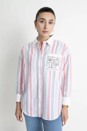 Oversized Striped Shirt