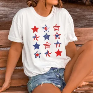 Patriotic Stars Collage Tee