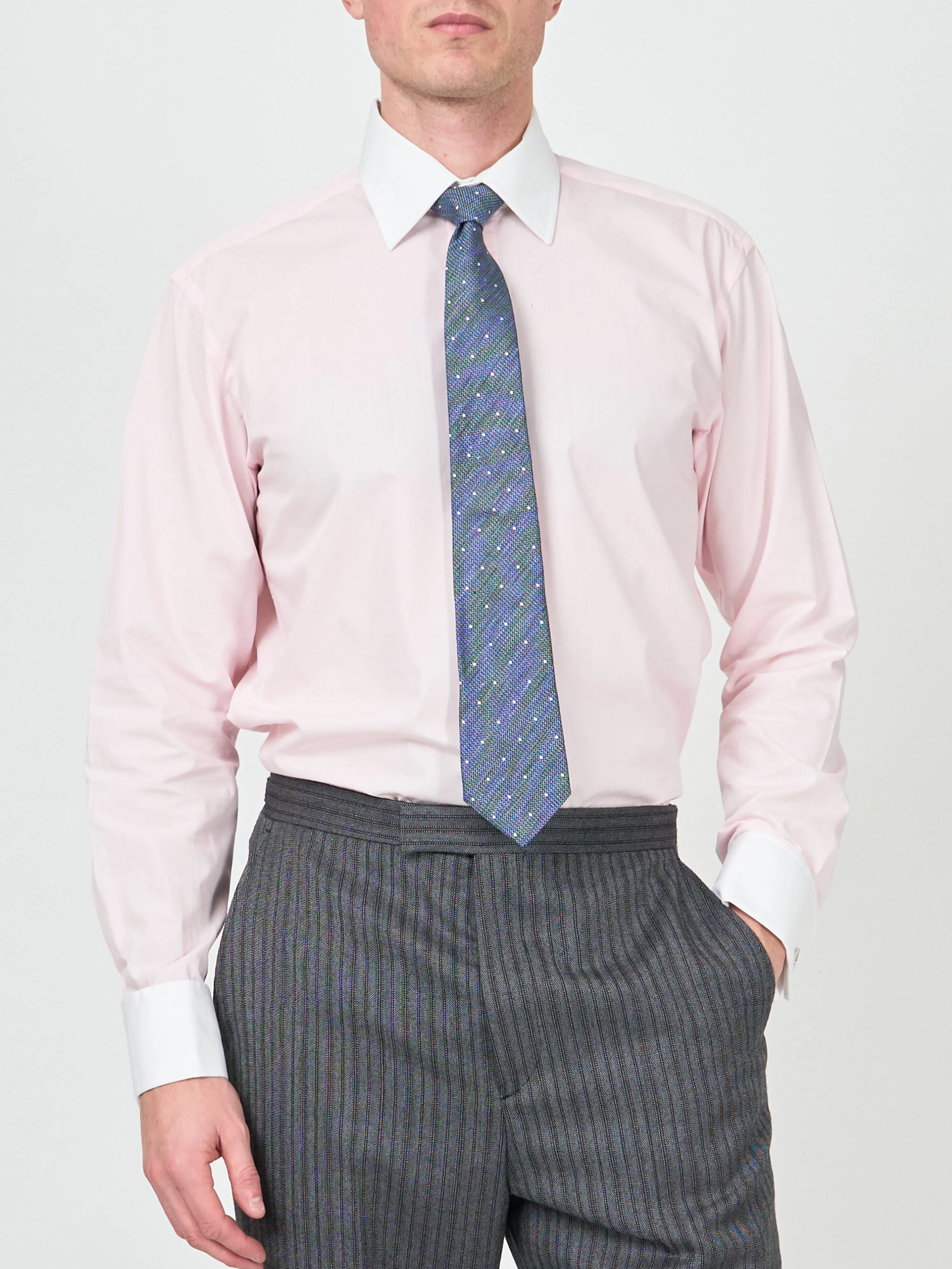 Pink/White Steed Cotton Gatsby Shirt