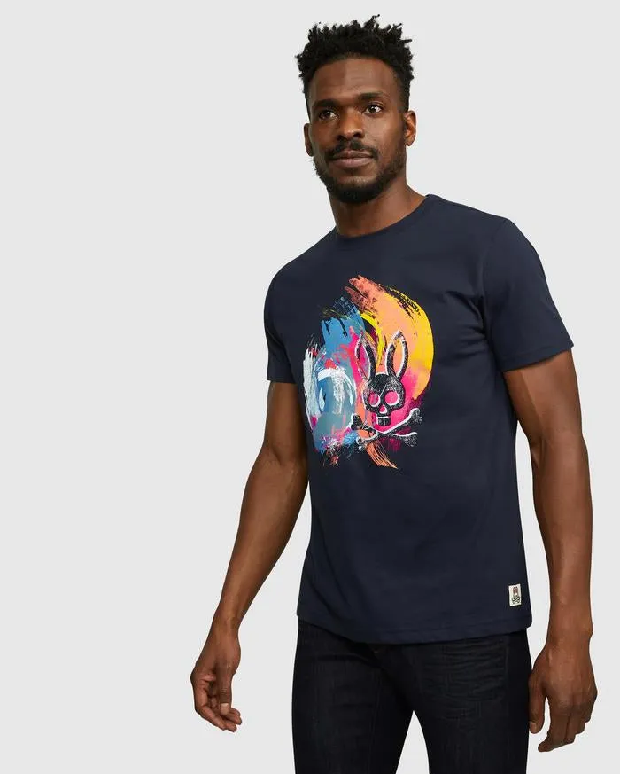 Psycho Bunny Men's Dulwich Tee - Navy