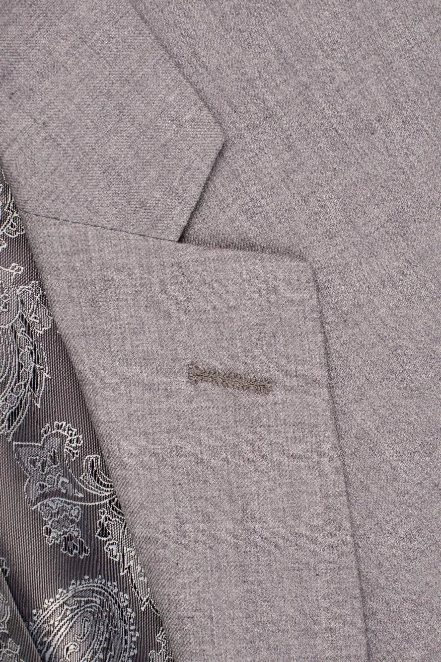 "Madison" Heather Grey Suit Jacket Notch (Separates)