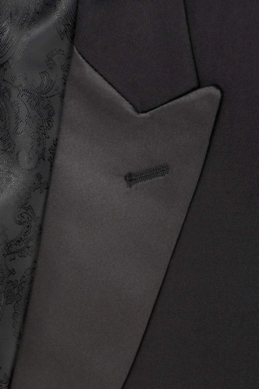 "Milan" Black Tuxedo Jacket