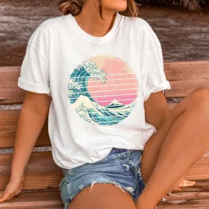 Retro Beach Wave Tee