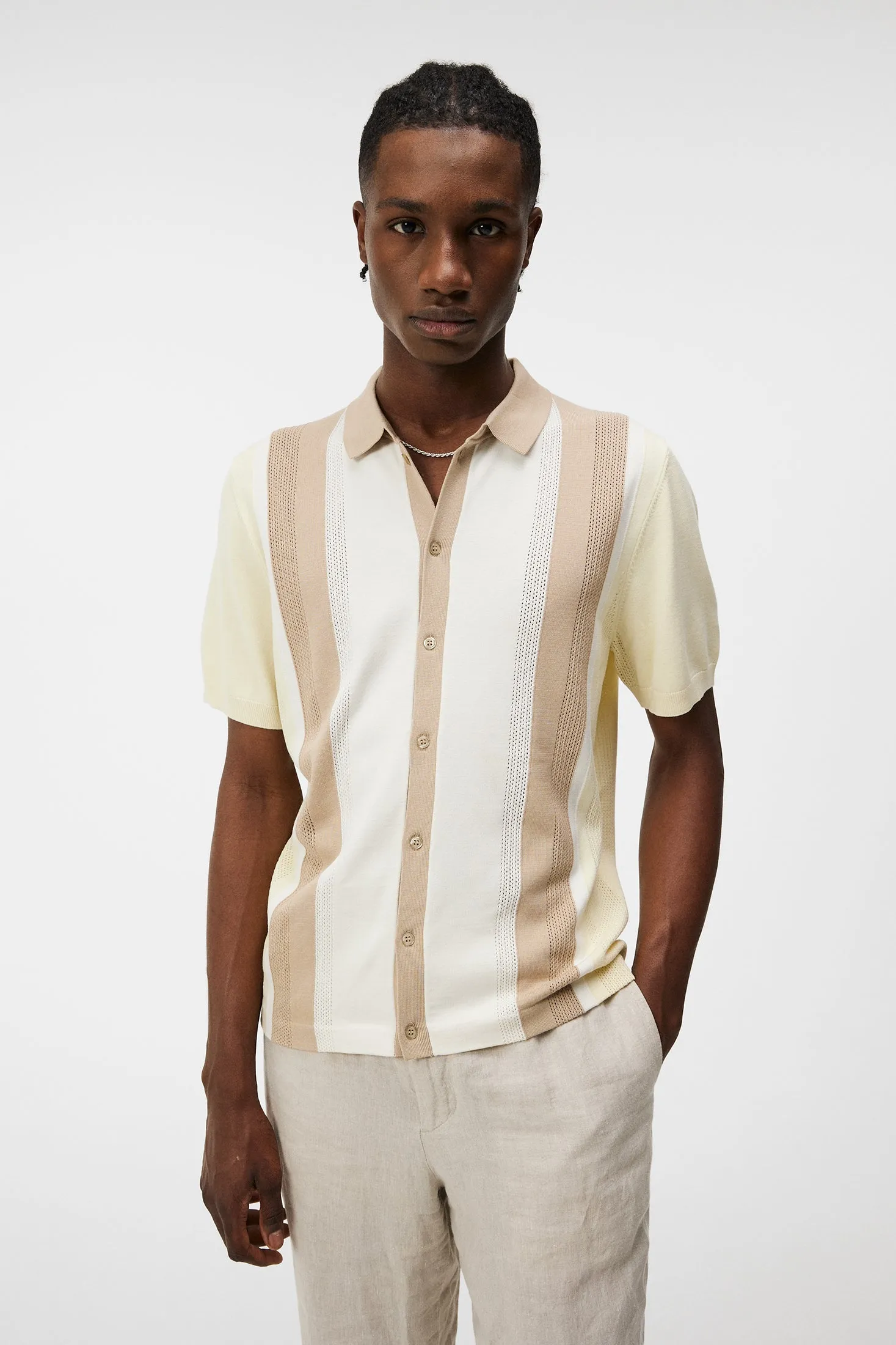 Rey Striped Shirt / Safari Beige