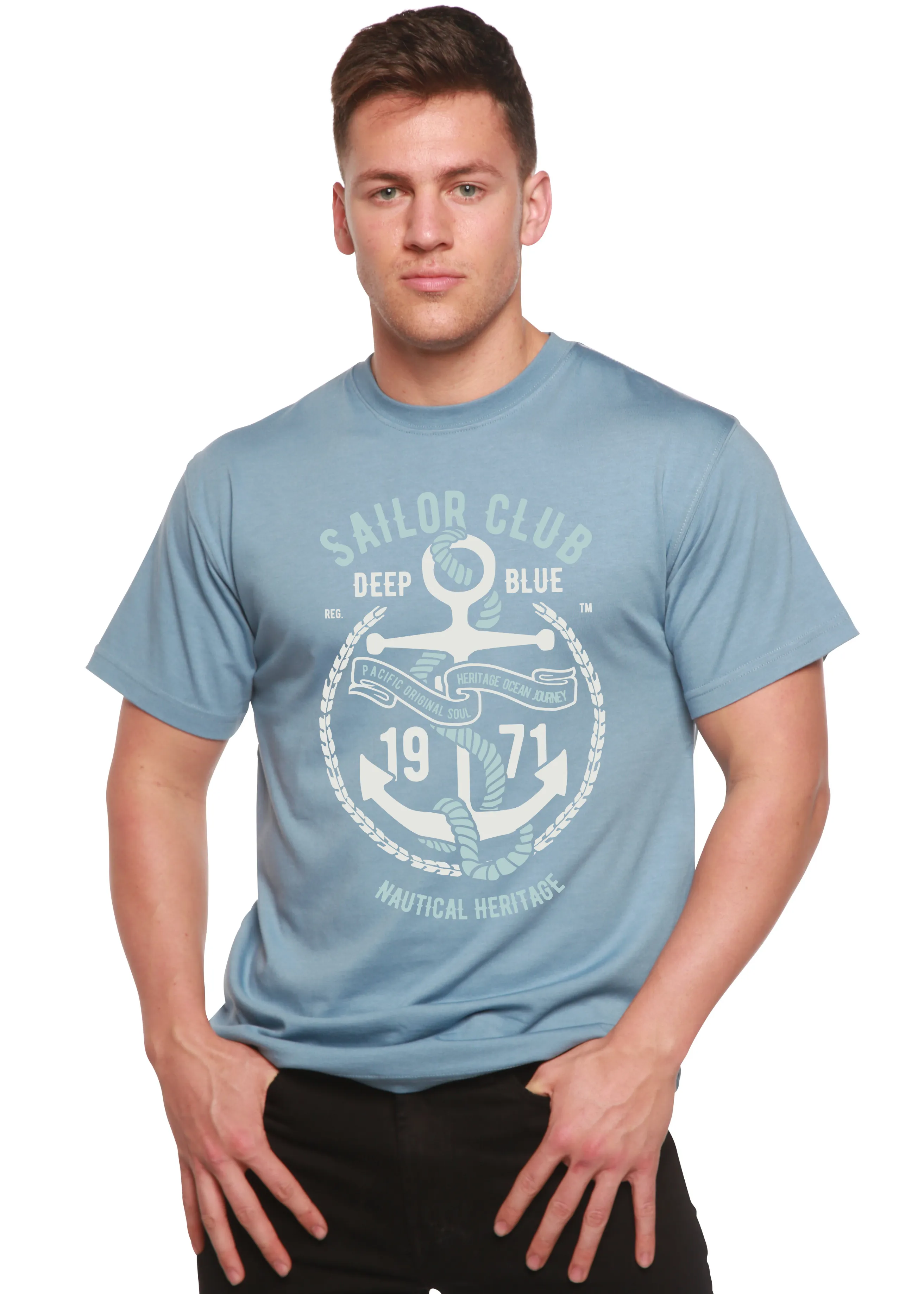 Sailor Club Spun Bamboo® Men's Bamboo Viscose/Organic Cotton Short Sleeve Graphic T-Shirt