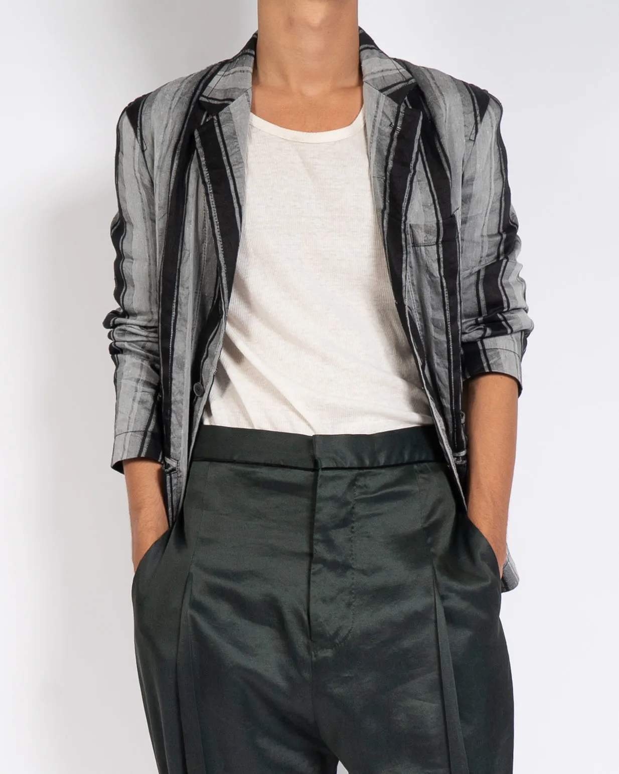 SS17 Casual Vertige Striped Blazer Sample