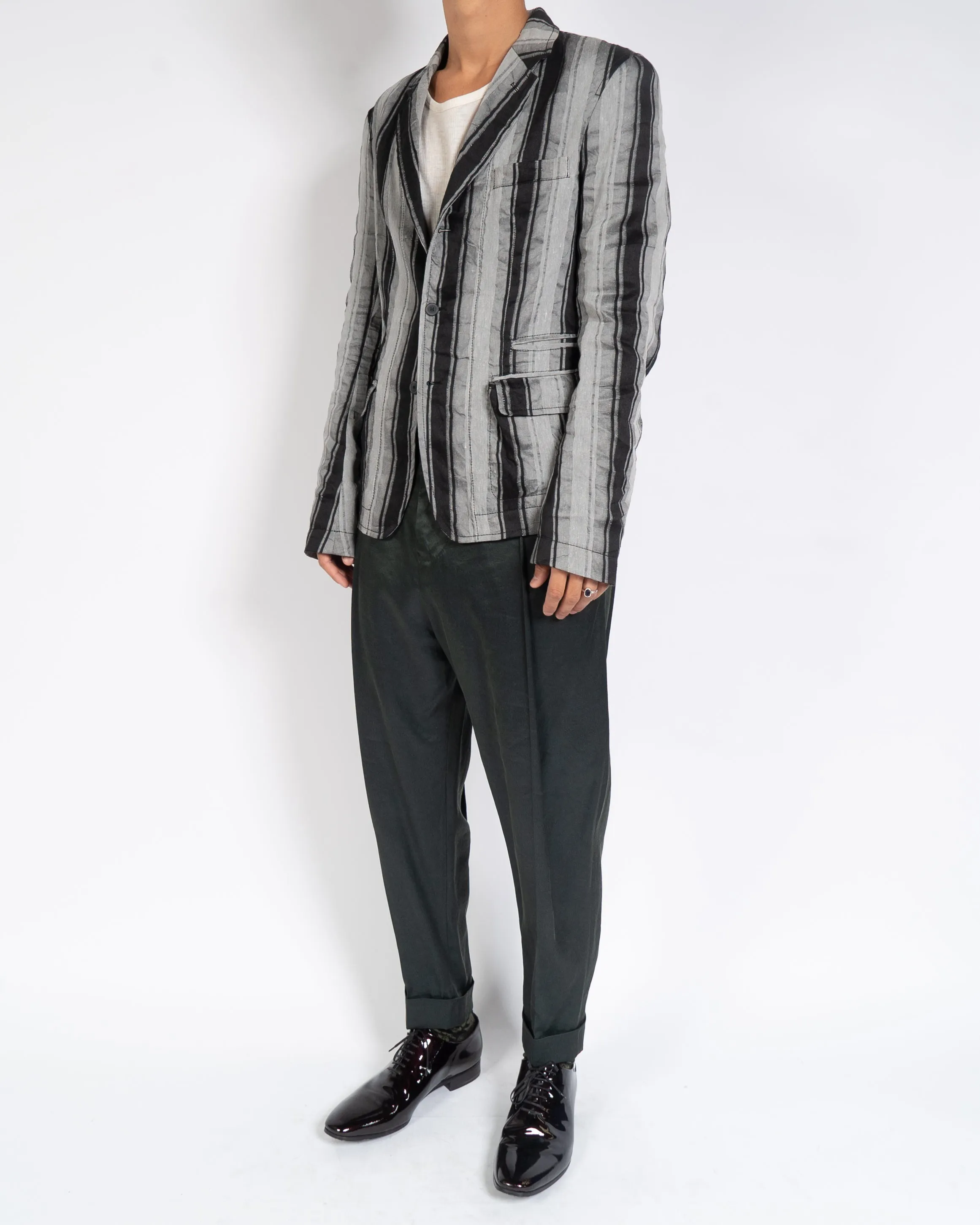 SS17 Casual Vertige Striped Blazer Sample
