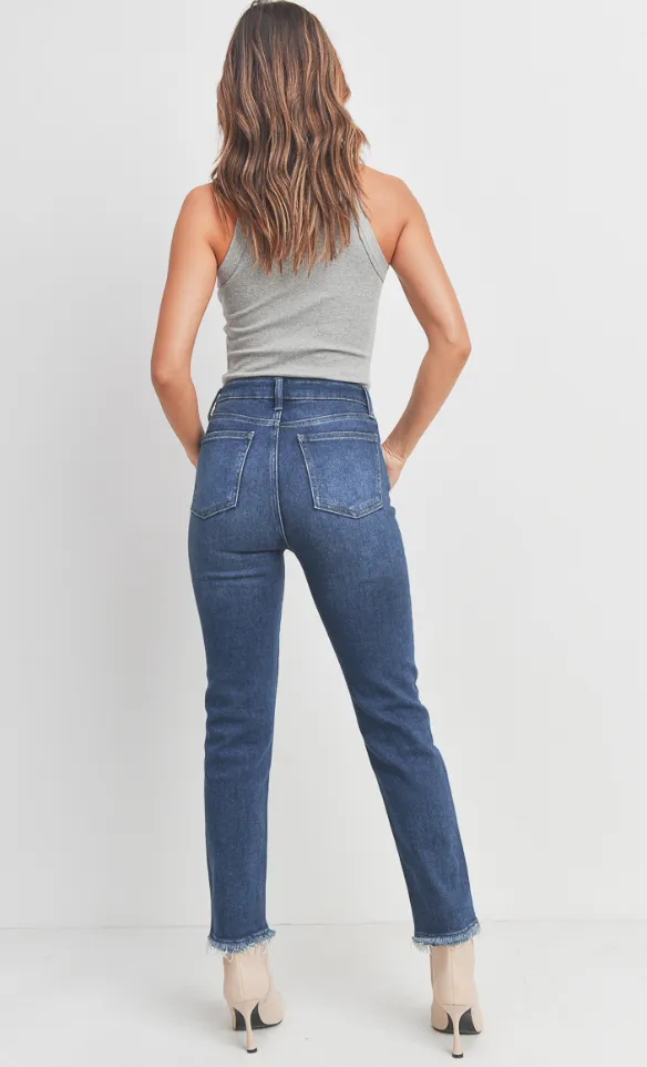 Straight with Hem Bust (dk denim)