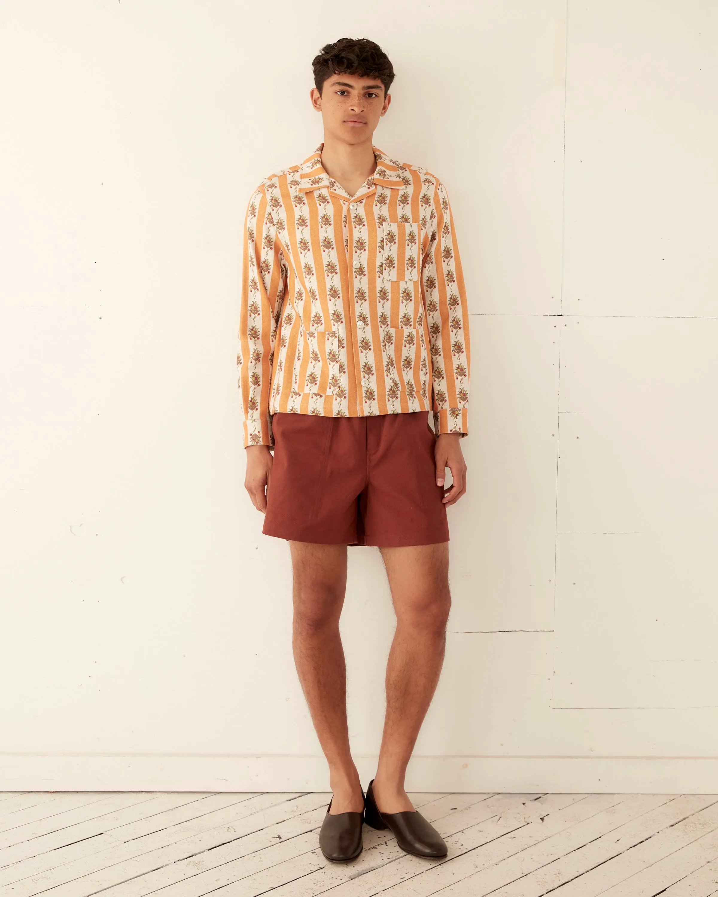 Striped Fruit Bowl Long Sleeve Shirt