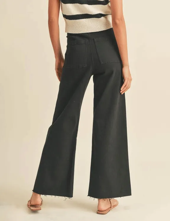 Suki Stretch Cotton Wide Leg Pants