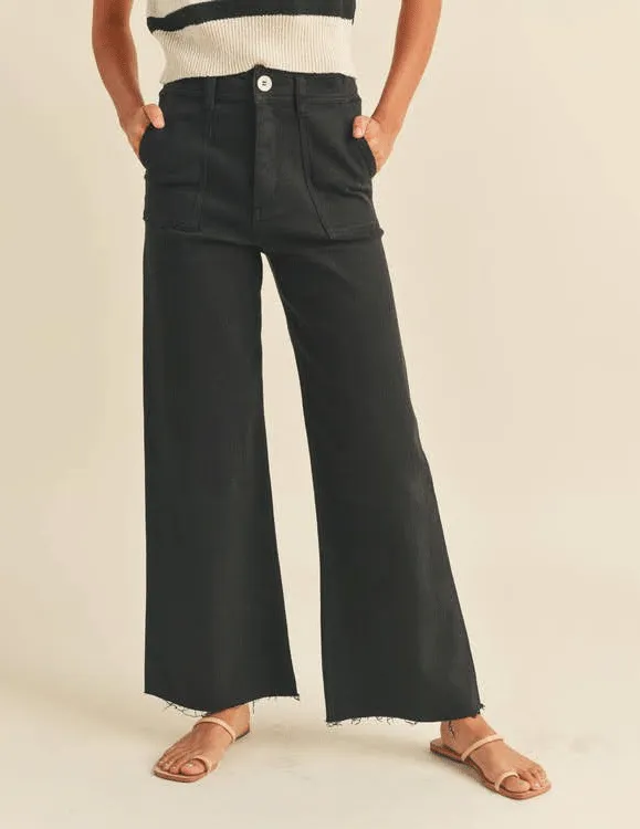 Suki Stretch Cotton Wide Leg Pants