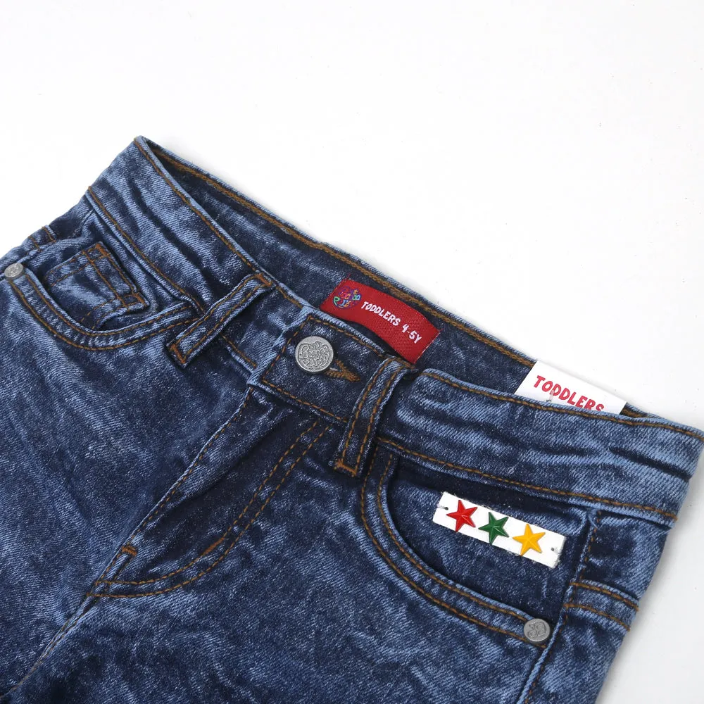Teens Boys Pant Denim Panels - Blue