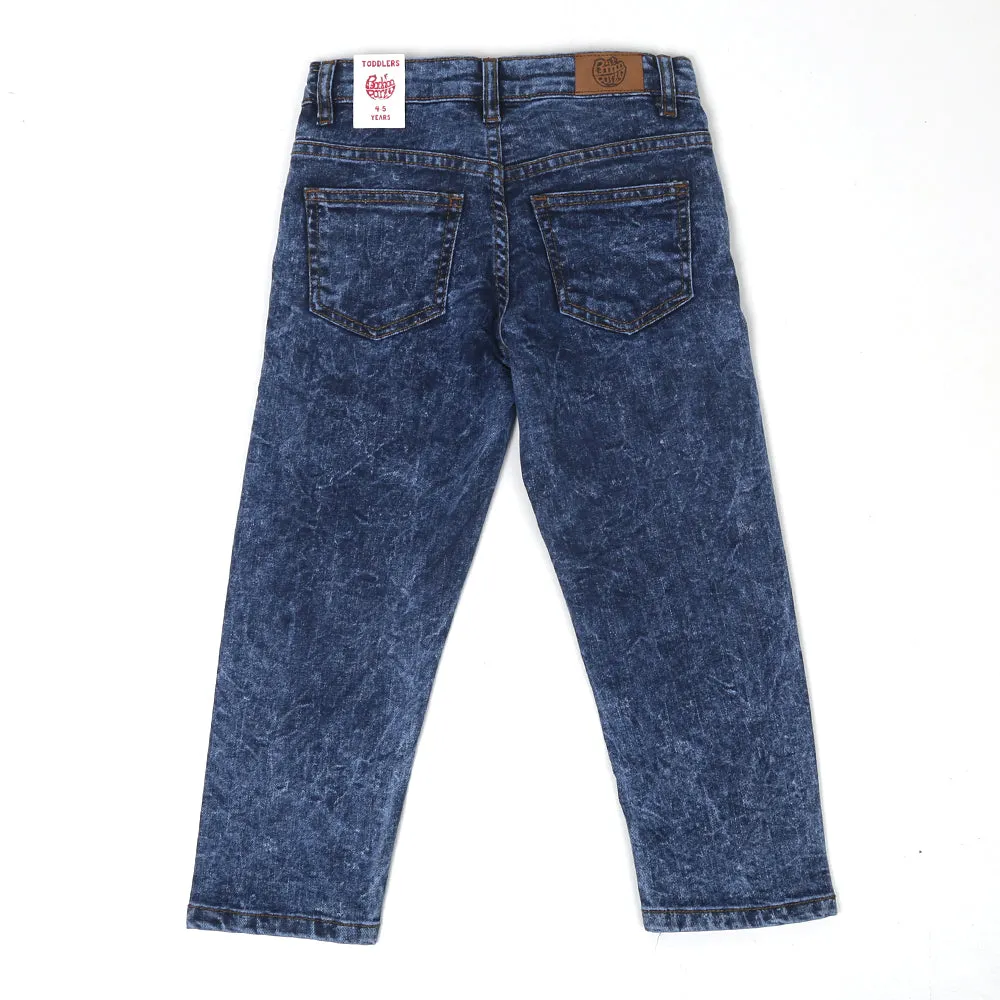 Teens Boys Pant Denim Panels - Blue