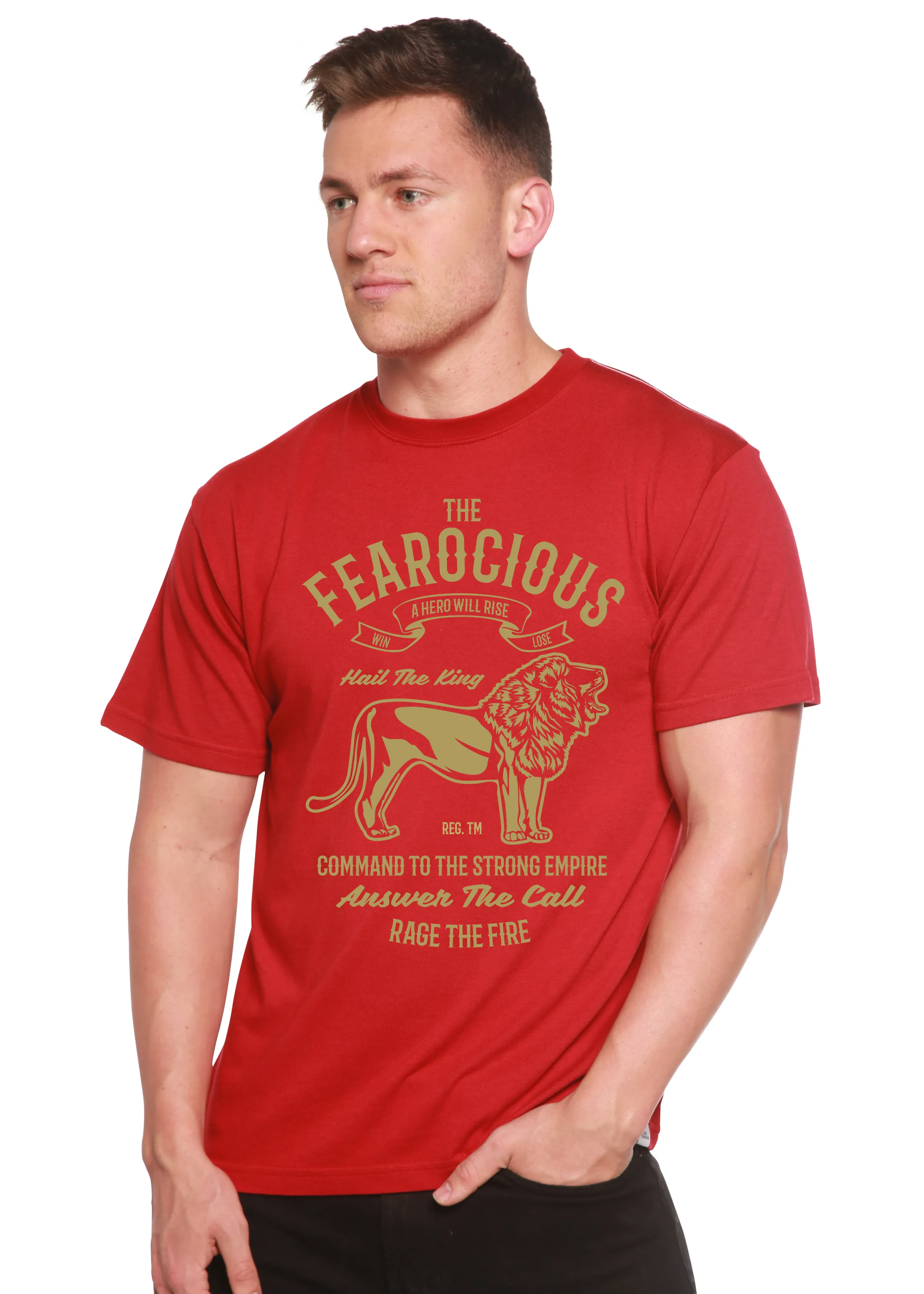 The Fearocious Spun Bamboo® Men's Bamboo Viscose/Organic Cotton Short Sleeve Graphic T-Shirt
