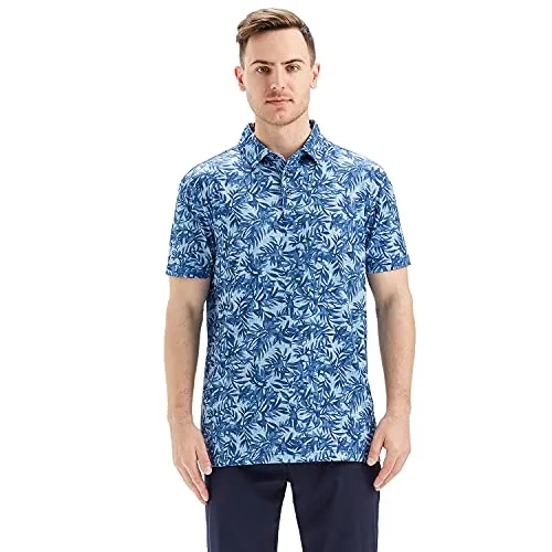 Tropical Print Golf Shirt