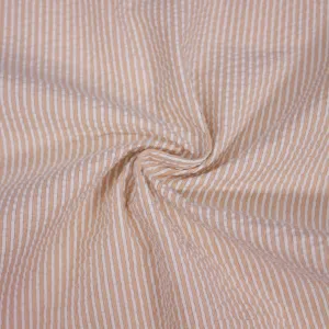 Udo Ecru/Peach Striped Cotton