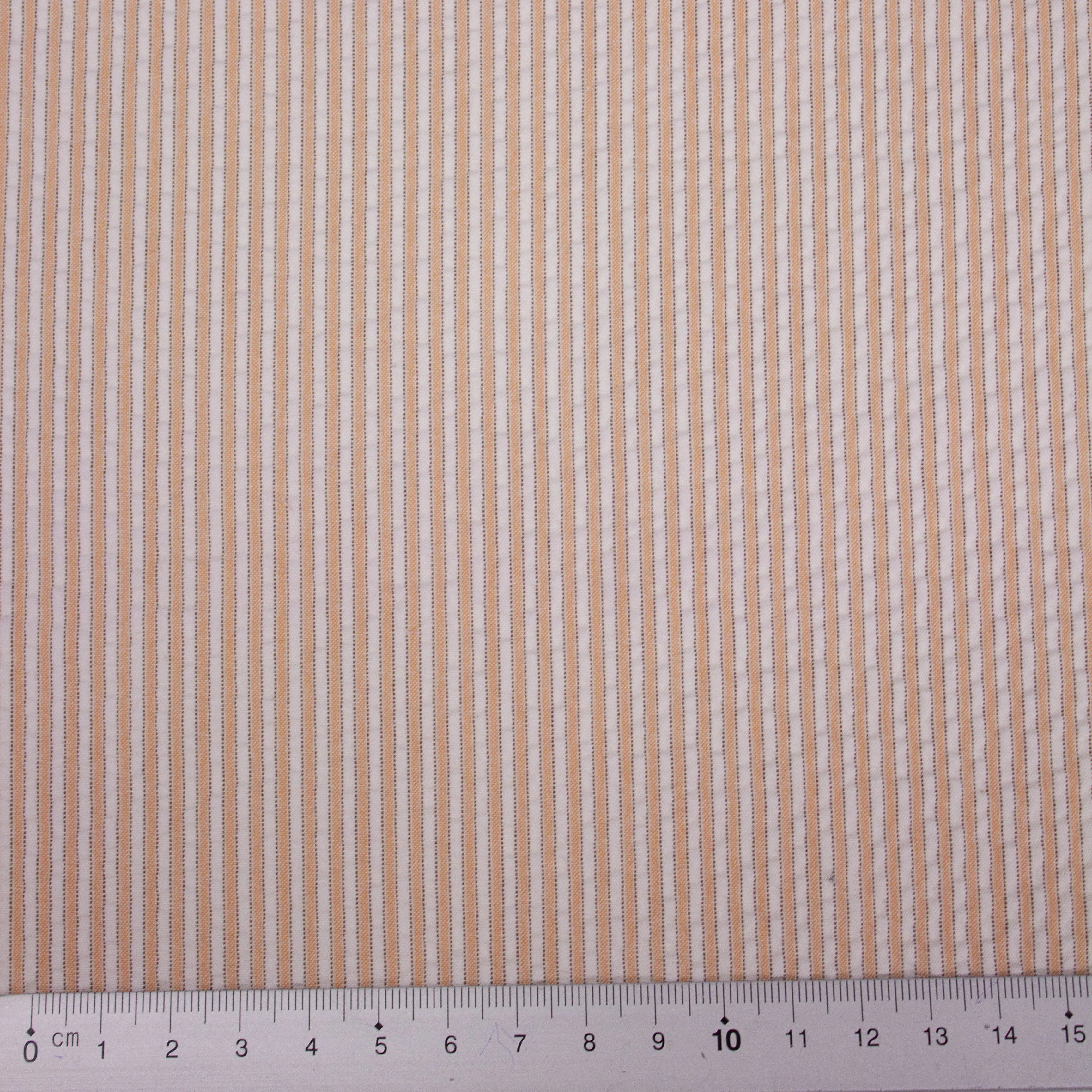 Udo Ecru/Peach Striped Cotton