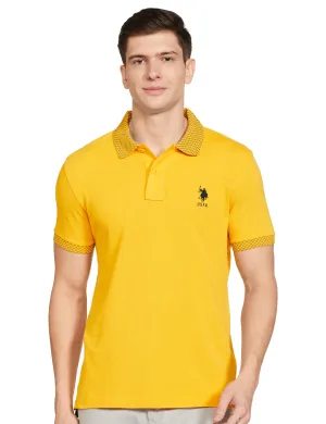 U.S. POLO ASSN. Men's Regular Fit T-Shirt (USTSHS1624_Yellow_XL)