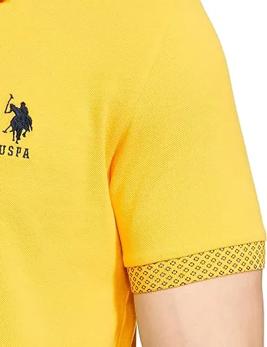 U.S. POLO ASSN. Men's Regular Fit T-Shirt (USTSHS1624_Yellow_XL)