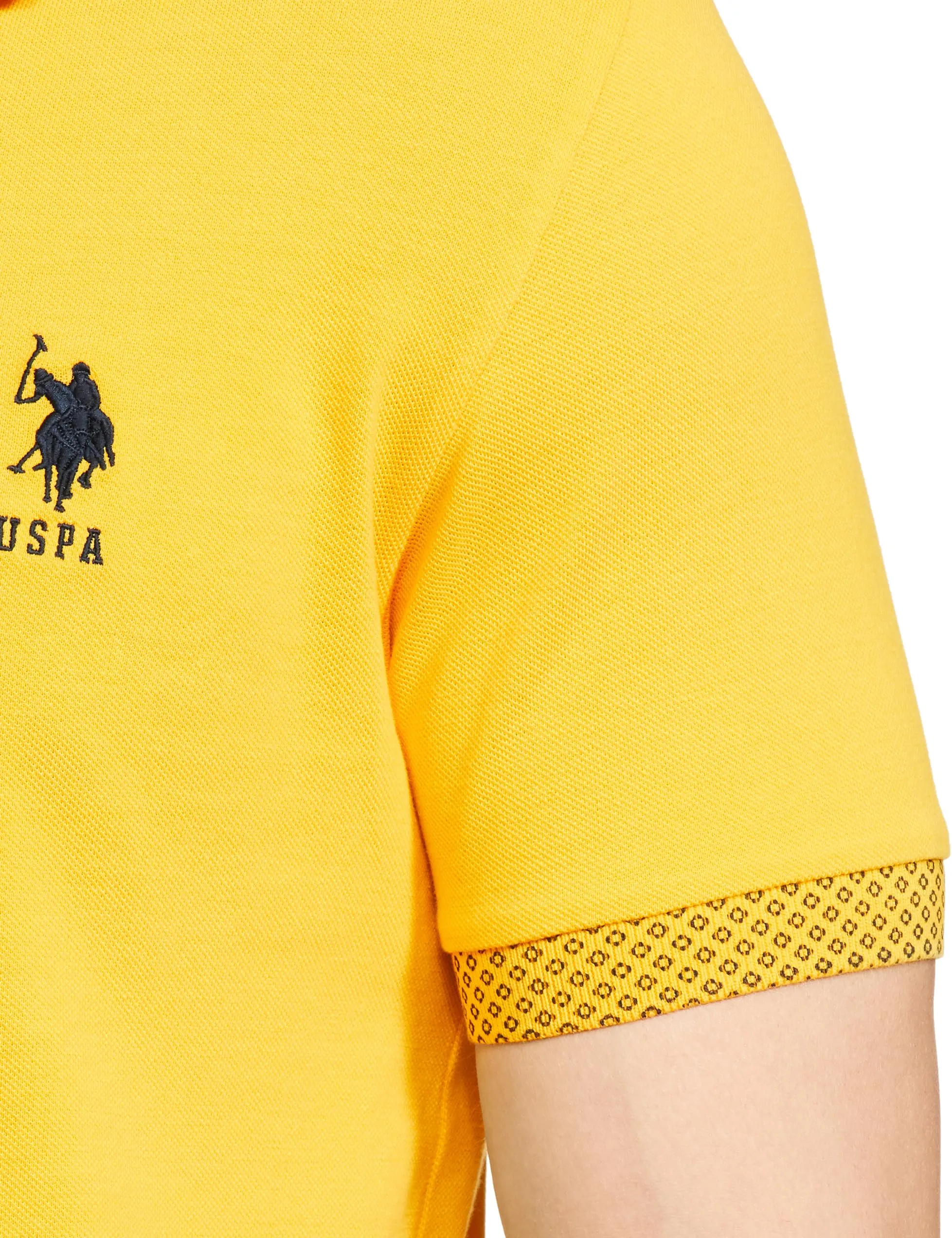 U.S. POLO ASSN. Men's Regular Fit T-Shirt (USTSHS1624_Yellow_XL)