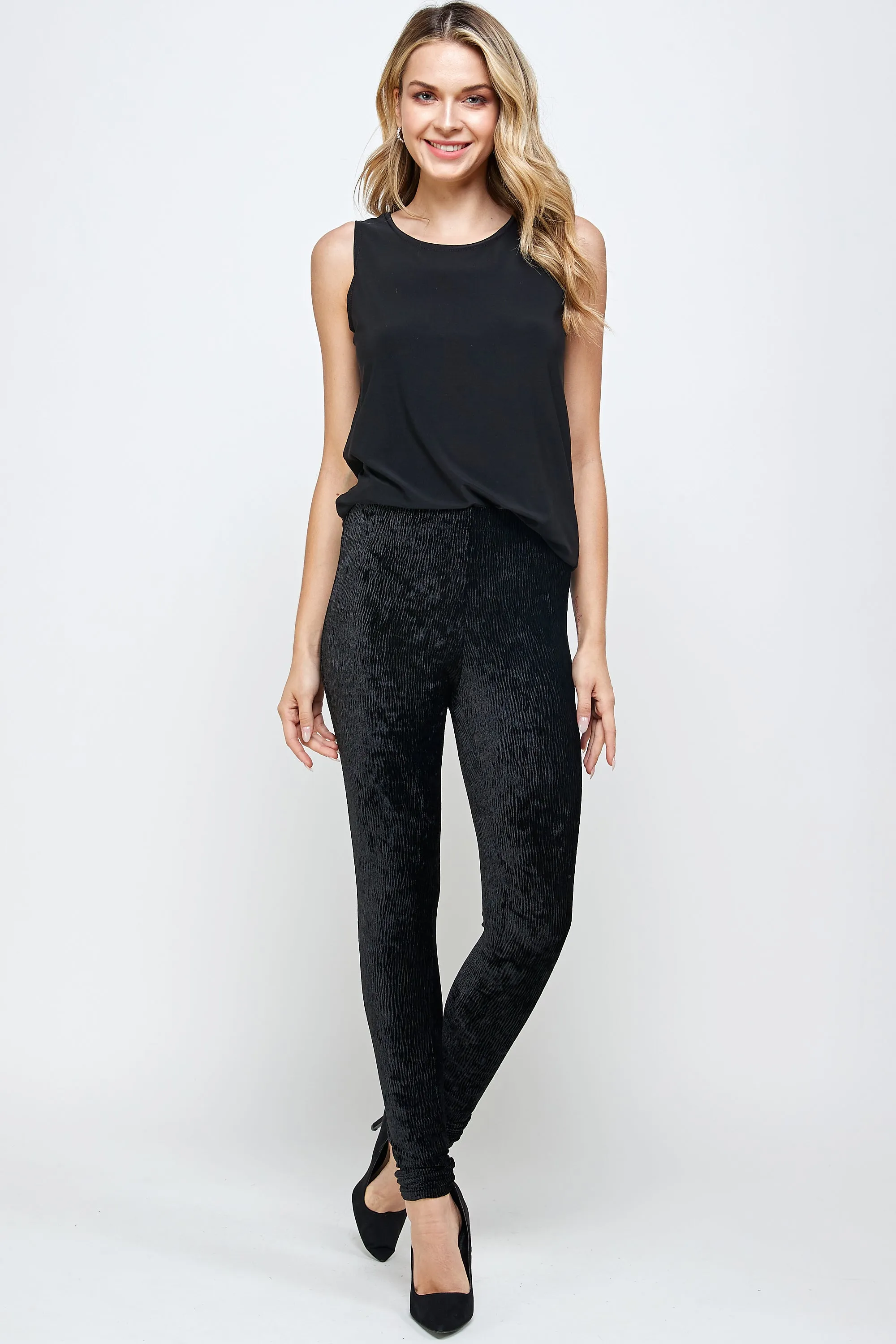 Velvet Slim Fit Pants-520VT-ARD1