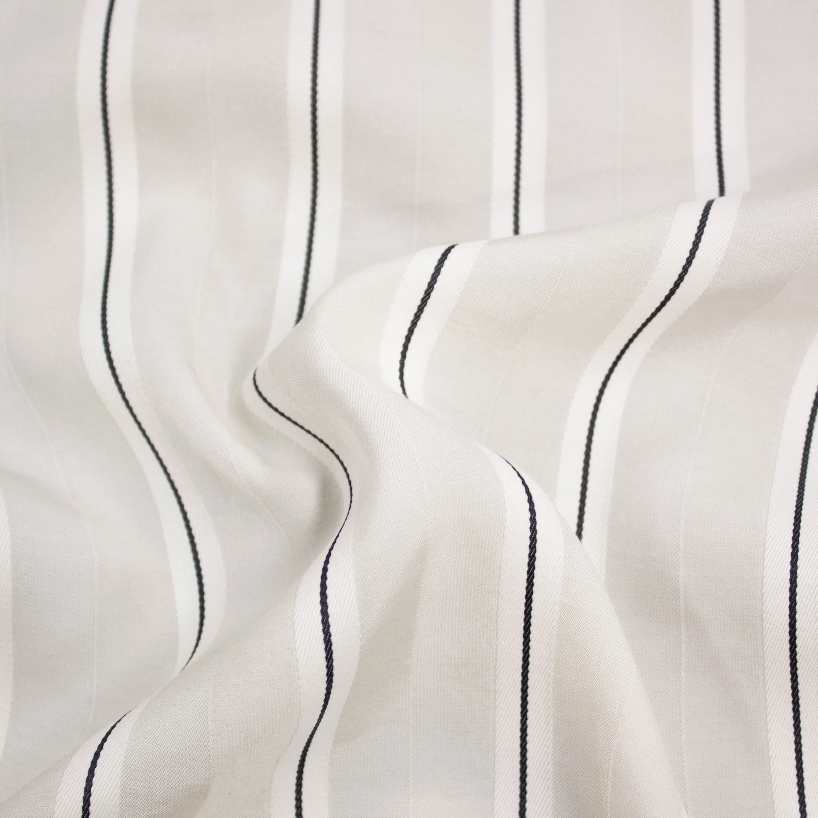Viene Ecru Striped Rayon Blend
