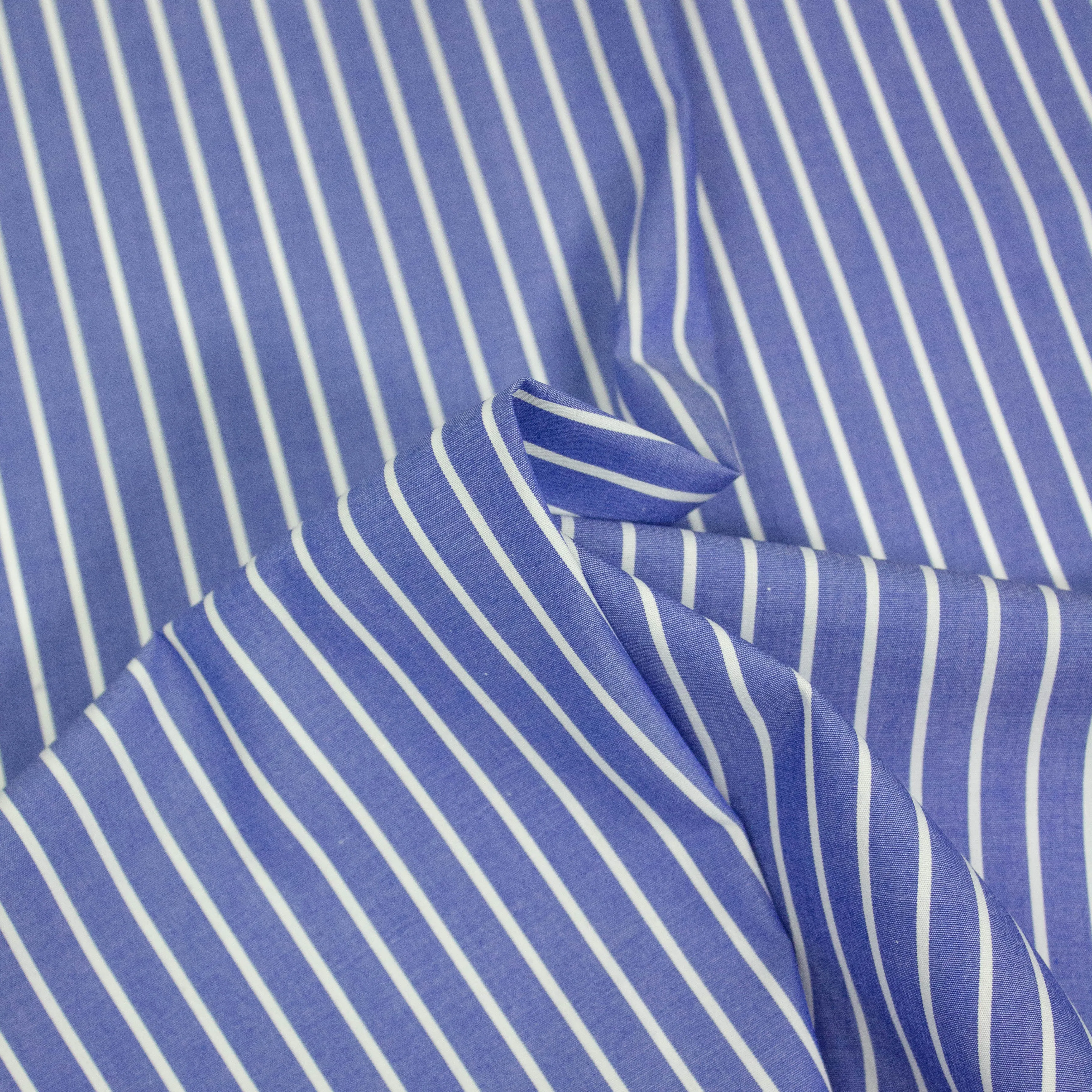 Wadu Blue Striped Cotton SHOWROOM SAMPLE 34CM X 60CM