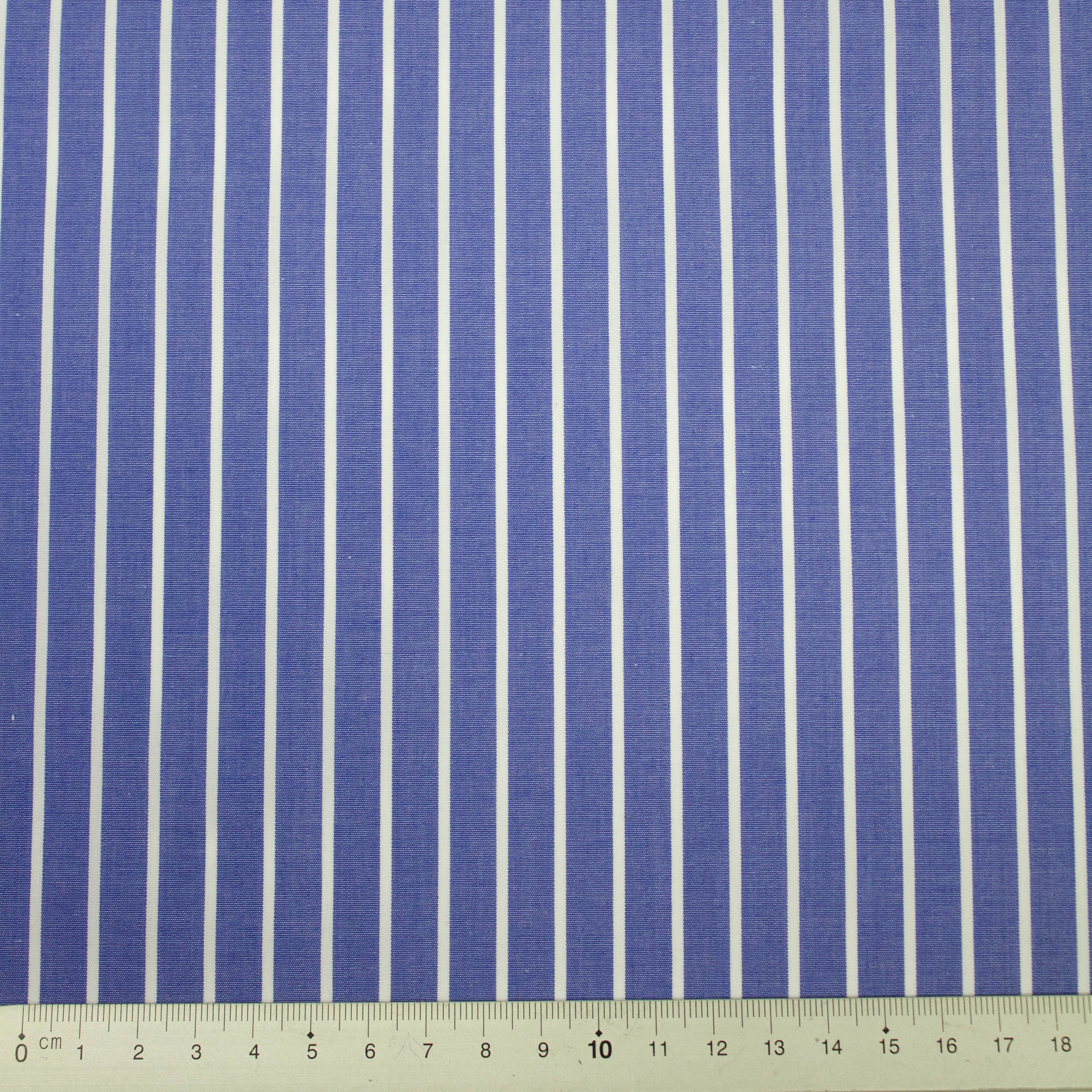 Wadu Blue Striped Cotton SHOWROOM SAMPLE 34CM X 60CM