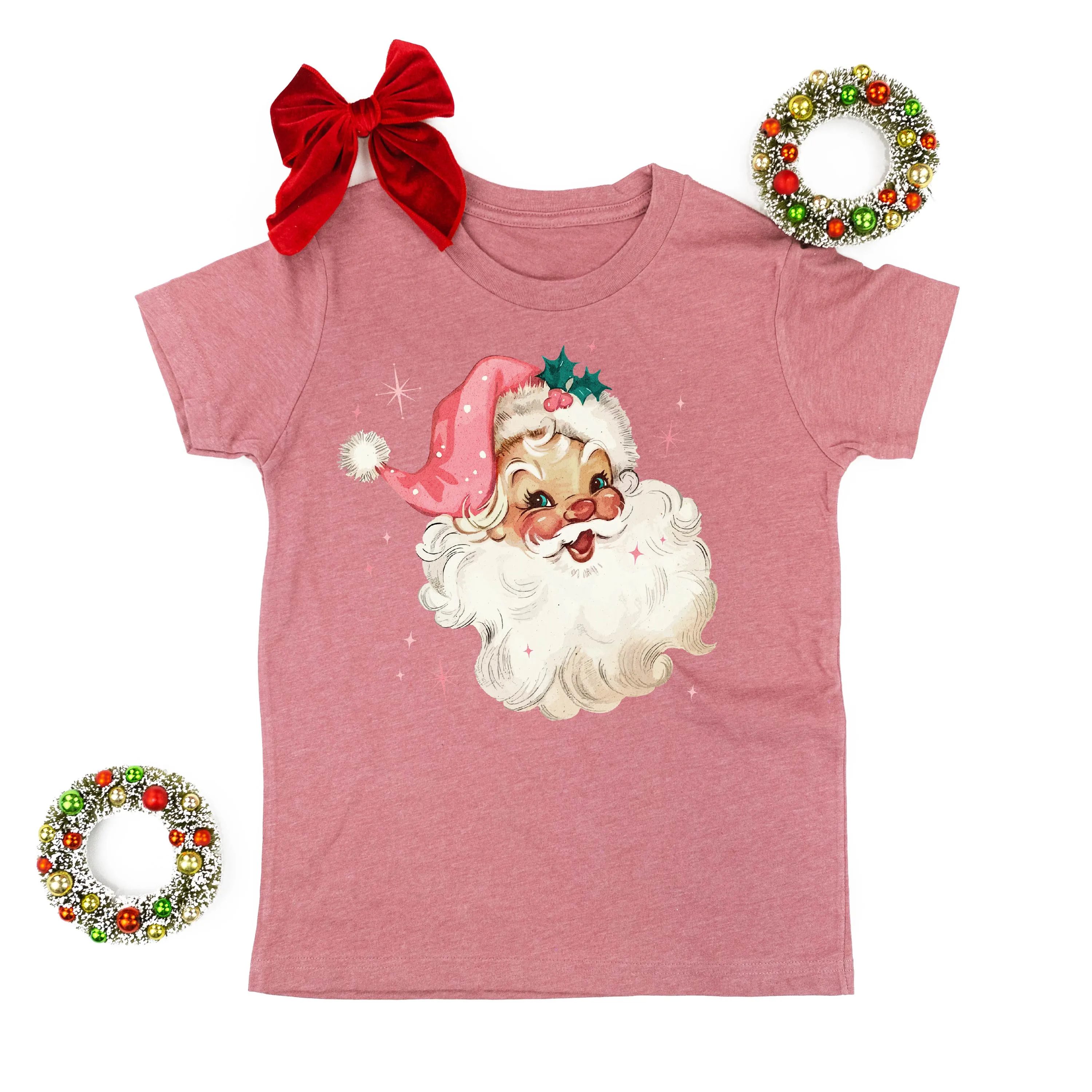 Watercolor Santa - Child Tee