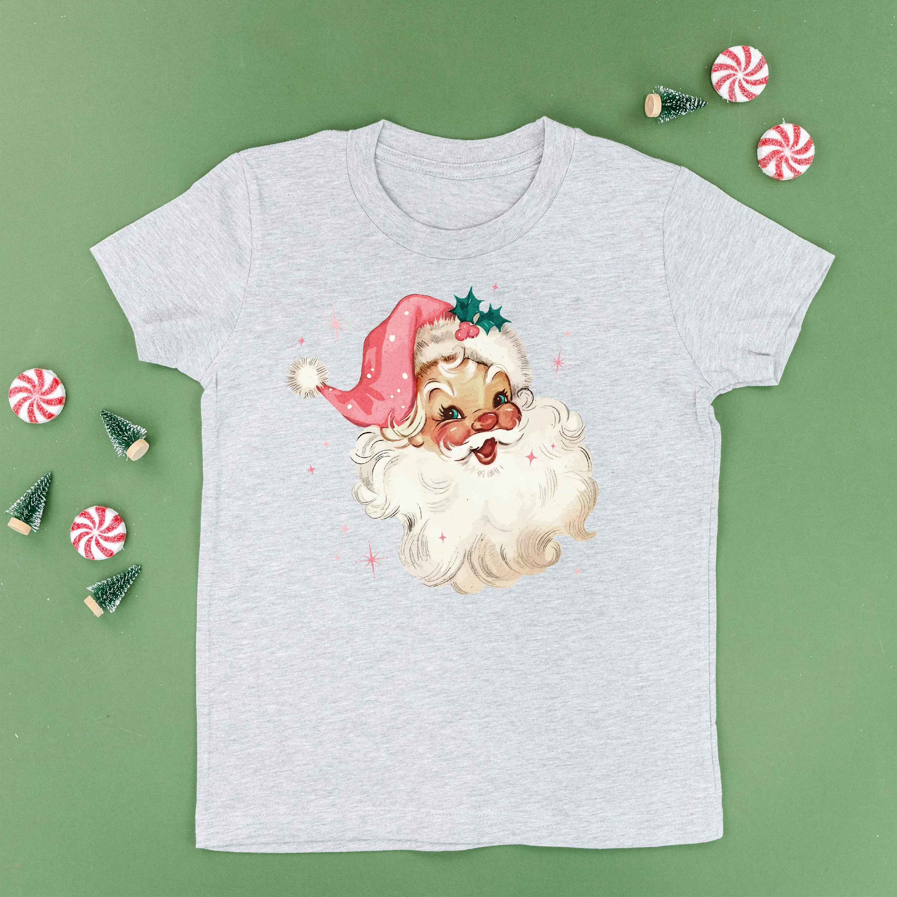 Watercolor Santa - Child Tee
