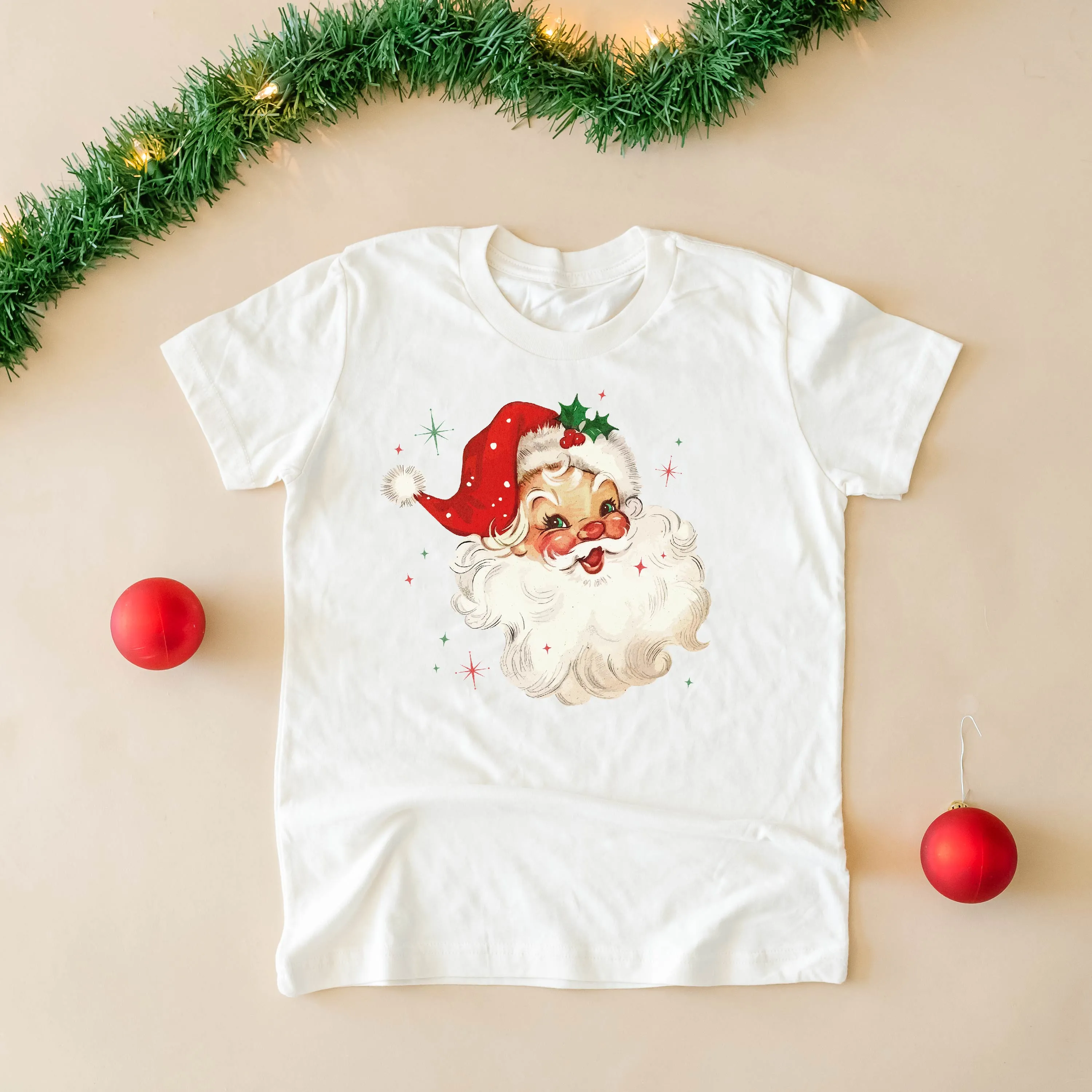 Watercolor Santa - Child Tee