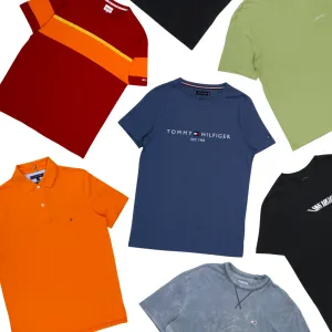 x8 Men's Mixed Tommy Hilfiger & Calvin Klein Colourful T-shirt & Polo Shirt Bundle