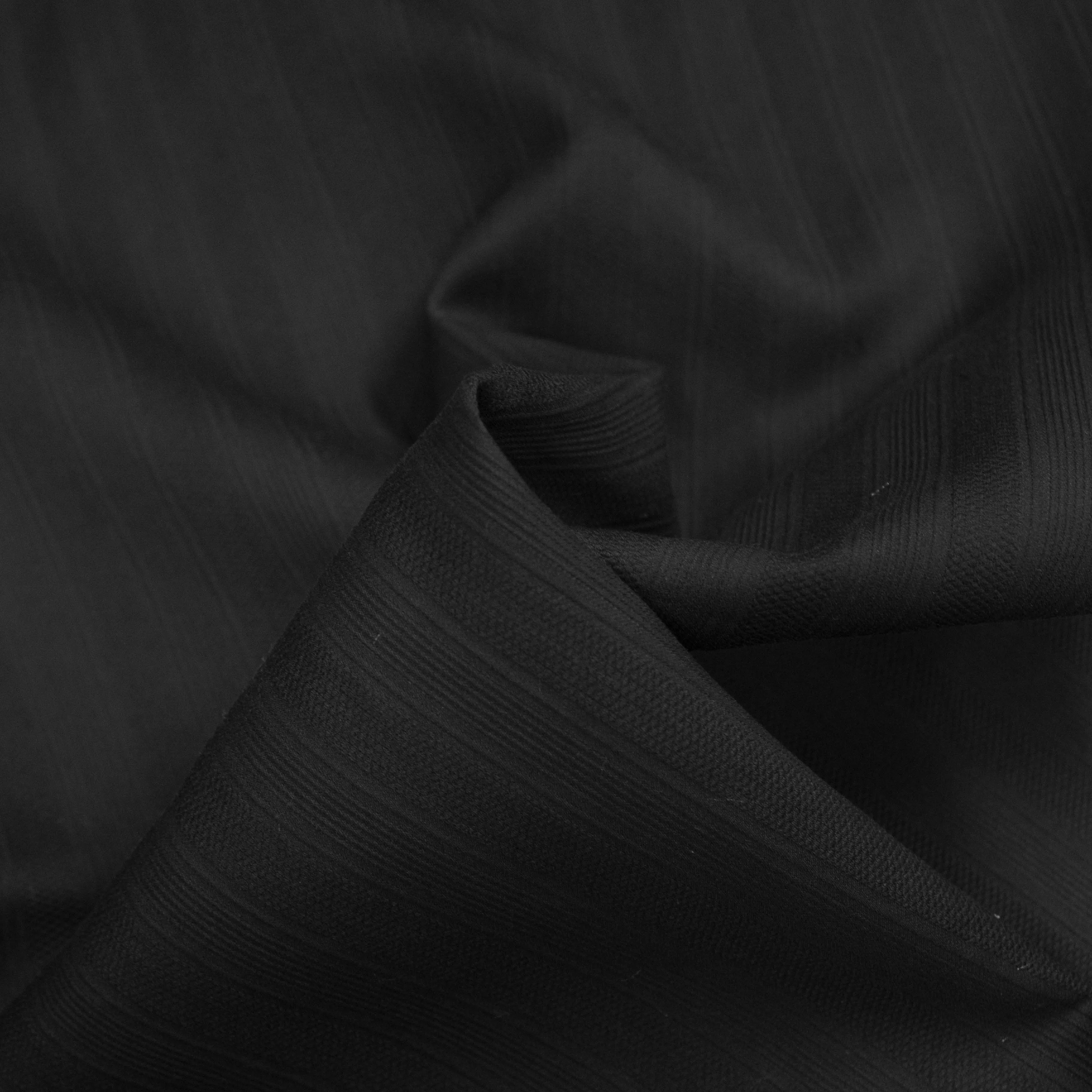 Yitse Black Striped Cotton
